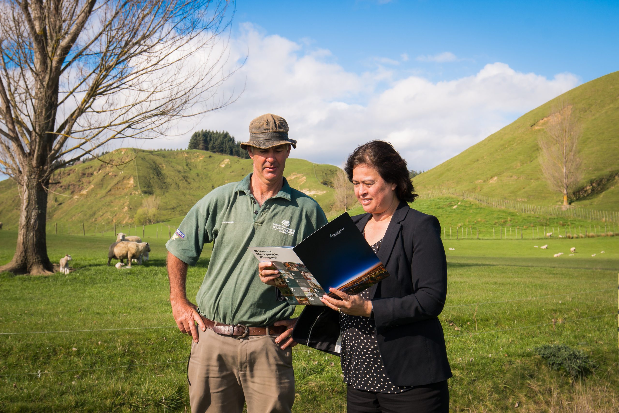 Colleen and farmer